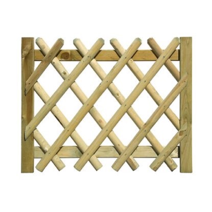 Nízka drevená brána plotu Hubertus, 100 x 80 cm