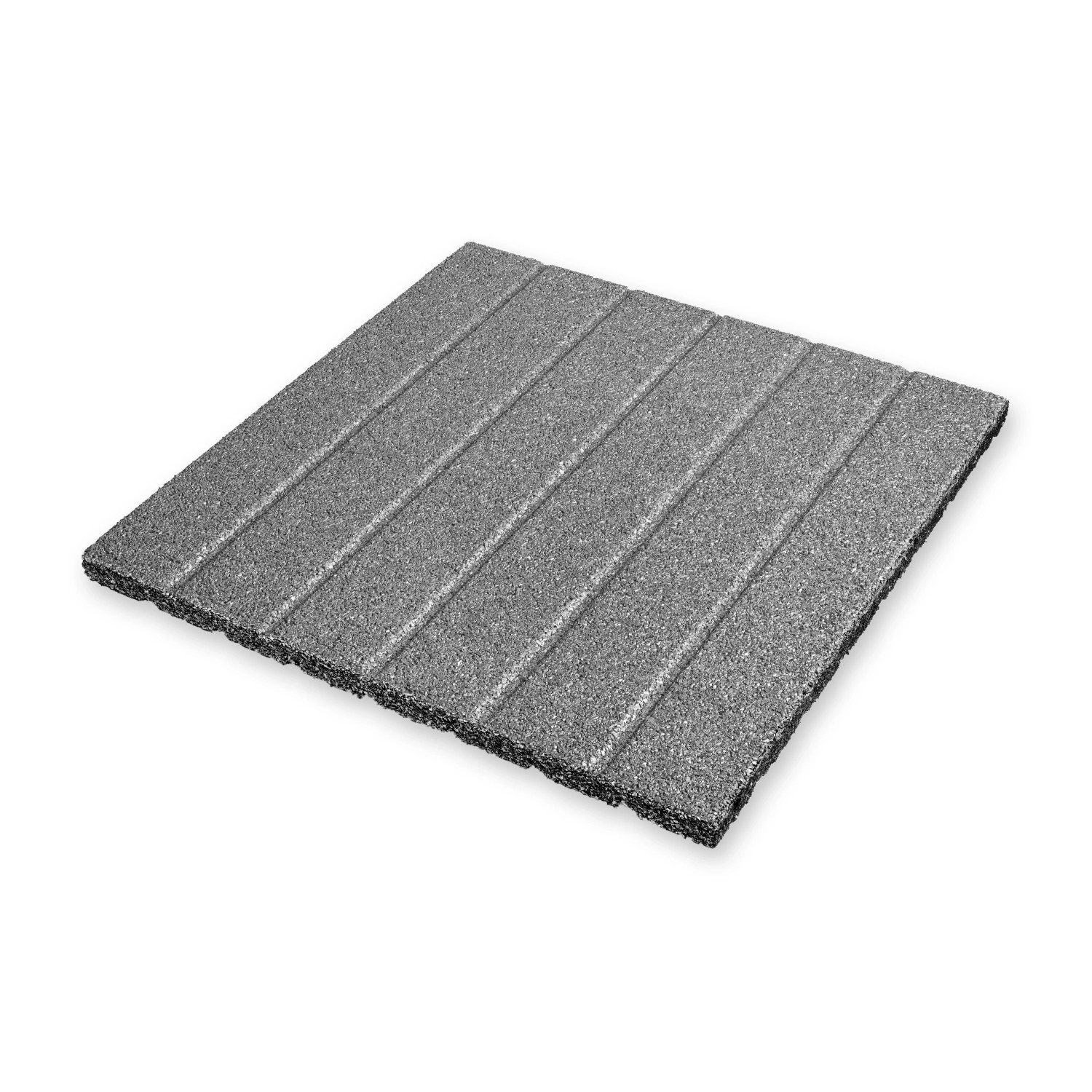 E-shop MAX3 Gumová dlažba imitácia terasových dosiek sivá 500 x 500 x 25 mm