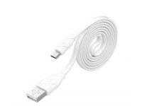 Swissten Dátový kábel USB/Micro USB biely 1,2 m