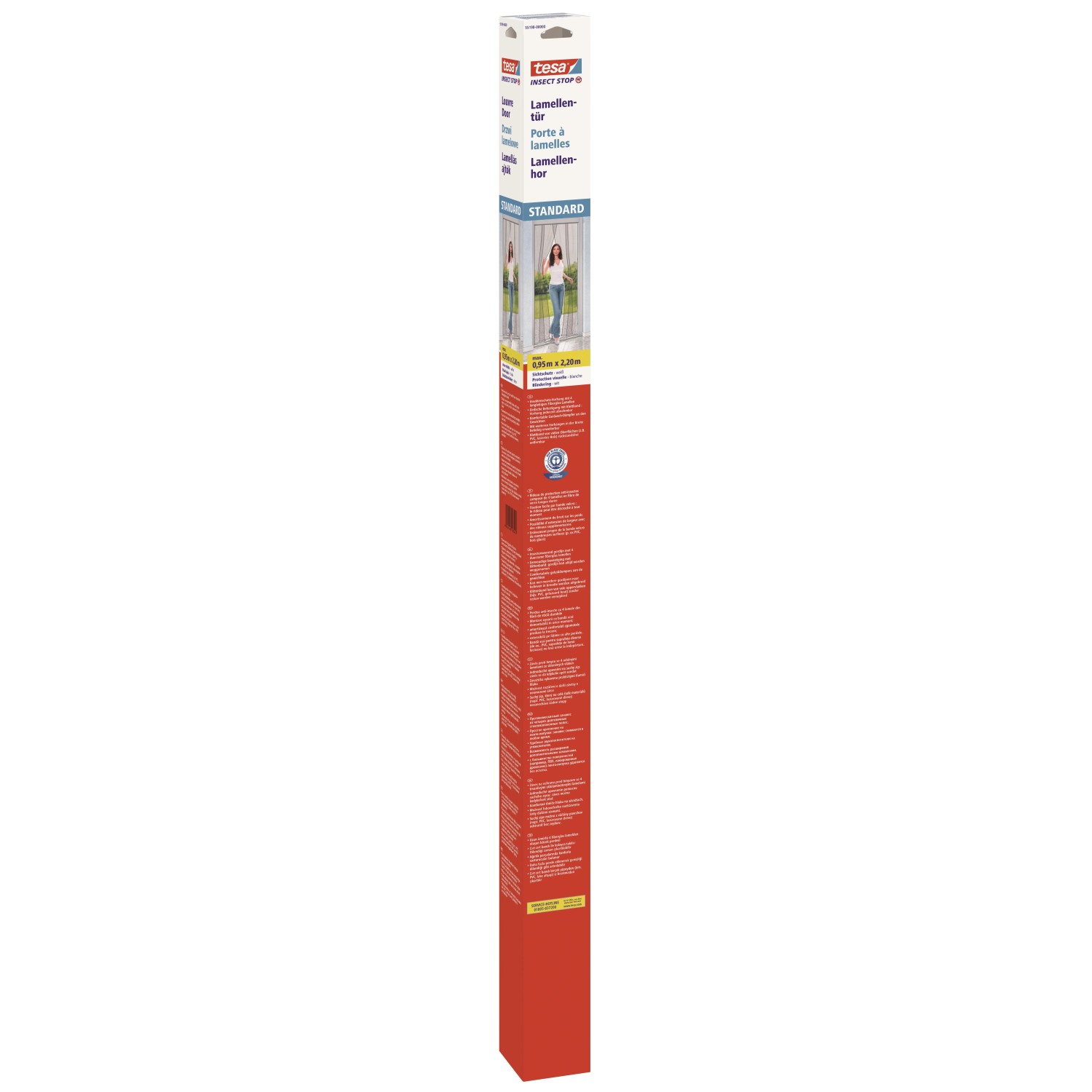 E-shop tesa Insect Stop Lamelové dvere proti hmyzu STANDARD antracitové 0,95 x 2,20 m