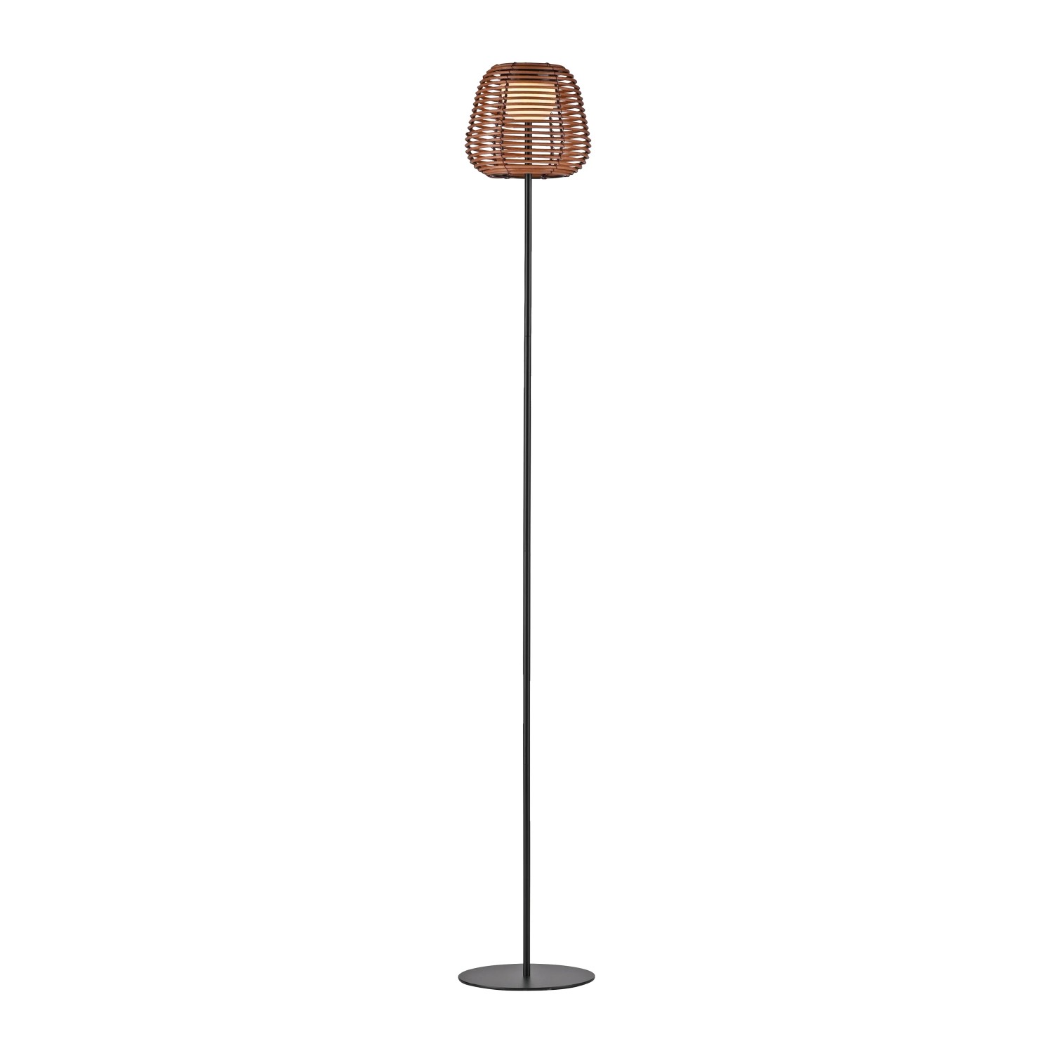 E-shop Just Light. Nabíjacia stojacia LED lampa Askia IP54 čierna pr. 18 x 120 cm
