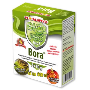 Bora prípravok proti hmyzu proti škodlivým larvám hmyzu, balenie 3x10g.