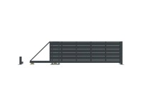 JARMEX Posuvná brána NOVARA, antracit RAL7016, 1420 x 4000/6000 mm, Ľ JARMEX Posuvná brána NOVARA, antracit RAL7016, 1420 x 4000/6000 mm, Ľ