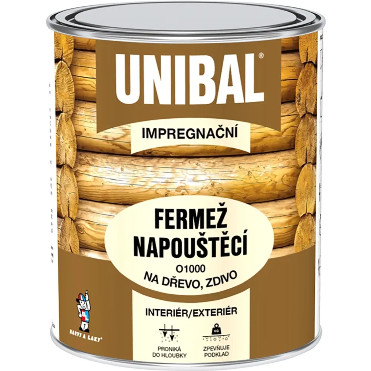 E-shop Unibal fermež napúšťacia 750 ml bezfarebná