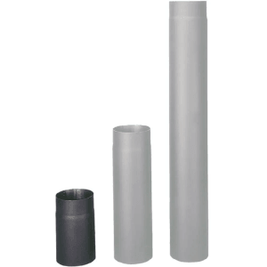 HAAS+SOHN Dymovod - rúrka, čierna, pr. 150 mm, 0,25 m (1,5)