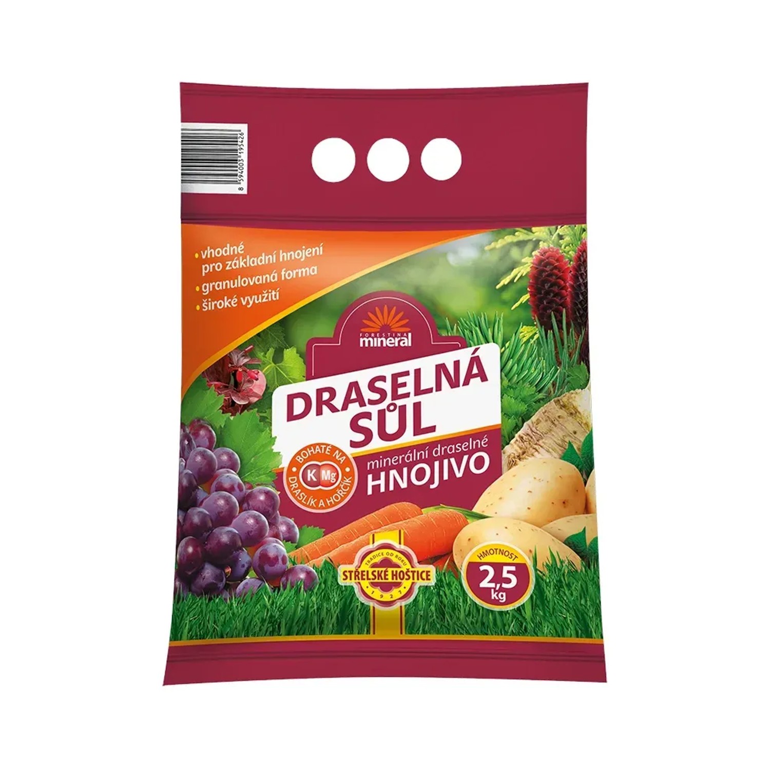 E-shop Forestina Draselná soľ, minerálne hnojivo 2,5 kg
