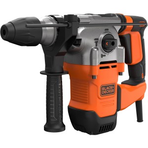 Vŕtacie kladivo Black+Decker BEHS03K, 1250 W, oranžovo-čierne, na vŕtanie a príklepové vŕtanie.