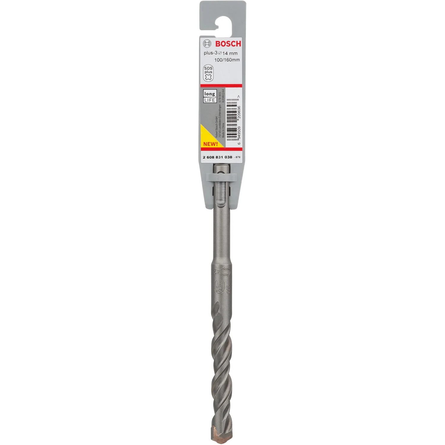 E-shop Bosch Špirálový vrták pre vŕtacie kladivá SDS Plus-3, 14 x 100 x 160 mm