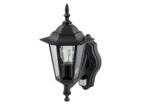 OBI Vonkajšie svietidlo MOLINELLA SENZOR čierne 1xE27 max.60W IP44 36x25cm