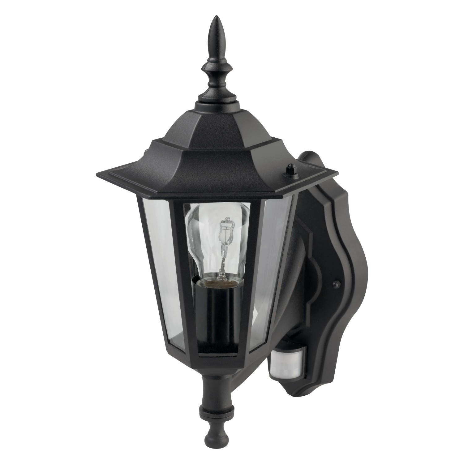 E-shop OBI Vonkajšie svietidlo MOLINELLA SENZOR čierne 1xE27 max.60W IP44 36x25cm