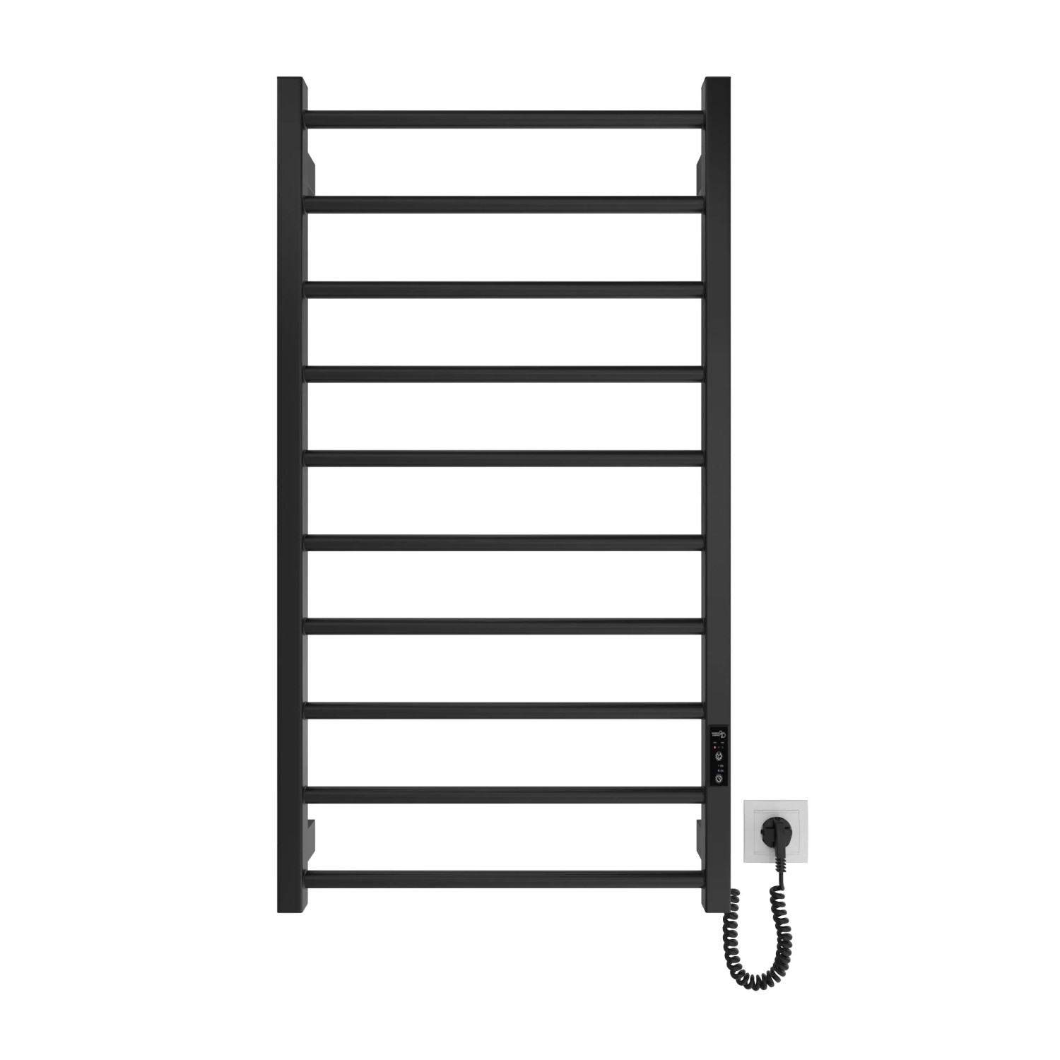 E-shop Wterm Kúpeľňový radiátor elektrický HF Leeds čierny matný 970 x 530 mm