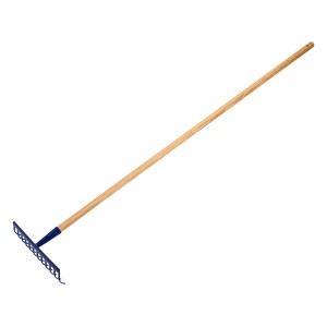 LUX záhradné hrable s 12 zubami a 150 cm drevenou násadou na záhradníčenie.
