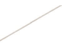 LUX-TOOLS Polyesterové lano krútené biele pr. 8 mm - metráž