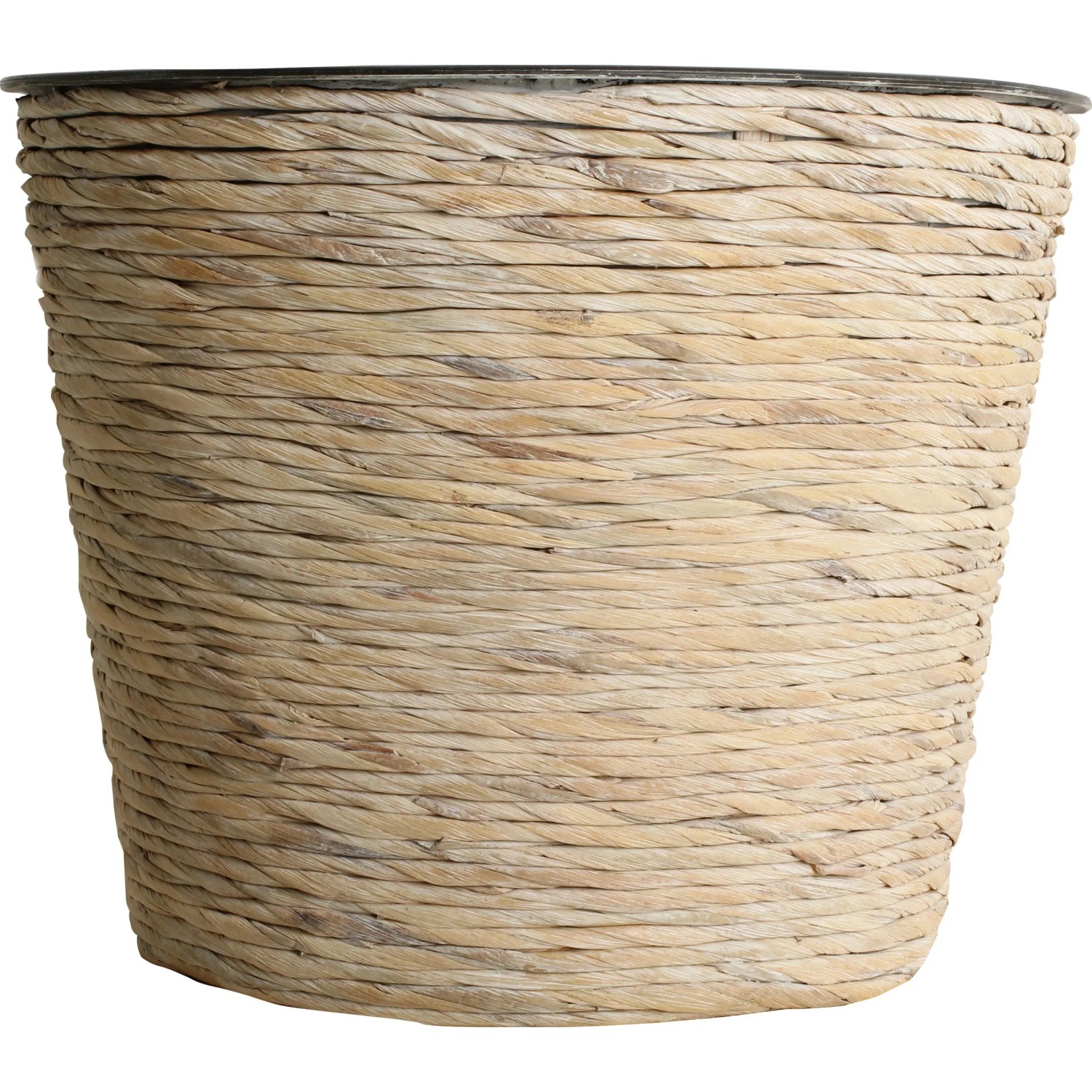 E-shop Kvetináč z vodného hyacintu voskovo biela, pr. 40 x 32 cm