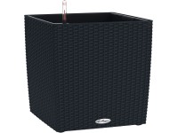 Lechuza Kvetináč Cube Cottage 40 čierny, 400 x 390 x 390 mm
