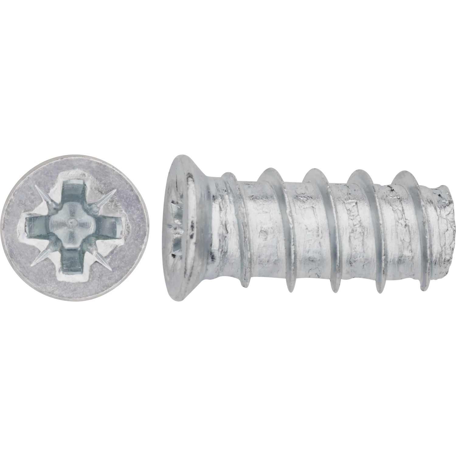 E-shop Euroskrutka so zápustnou hlavou PZ2 bielo pozinkovaná 6 x 14 mm, 20 ks