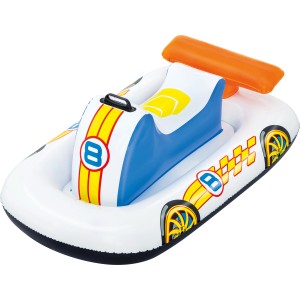Bestway Poolschwimmer Pretekárske auto, farebné nafukovacie plavidlo do bazéna v tvare športového vozidla.