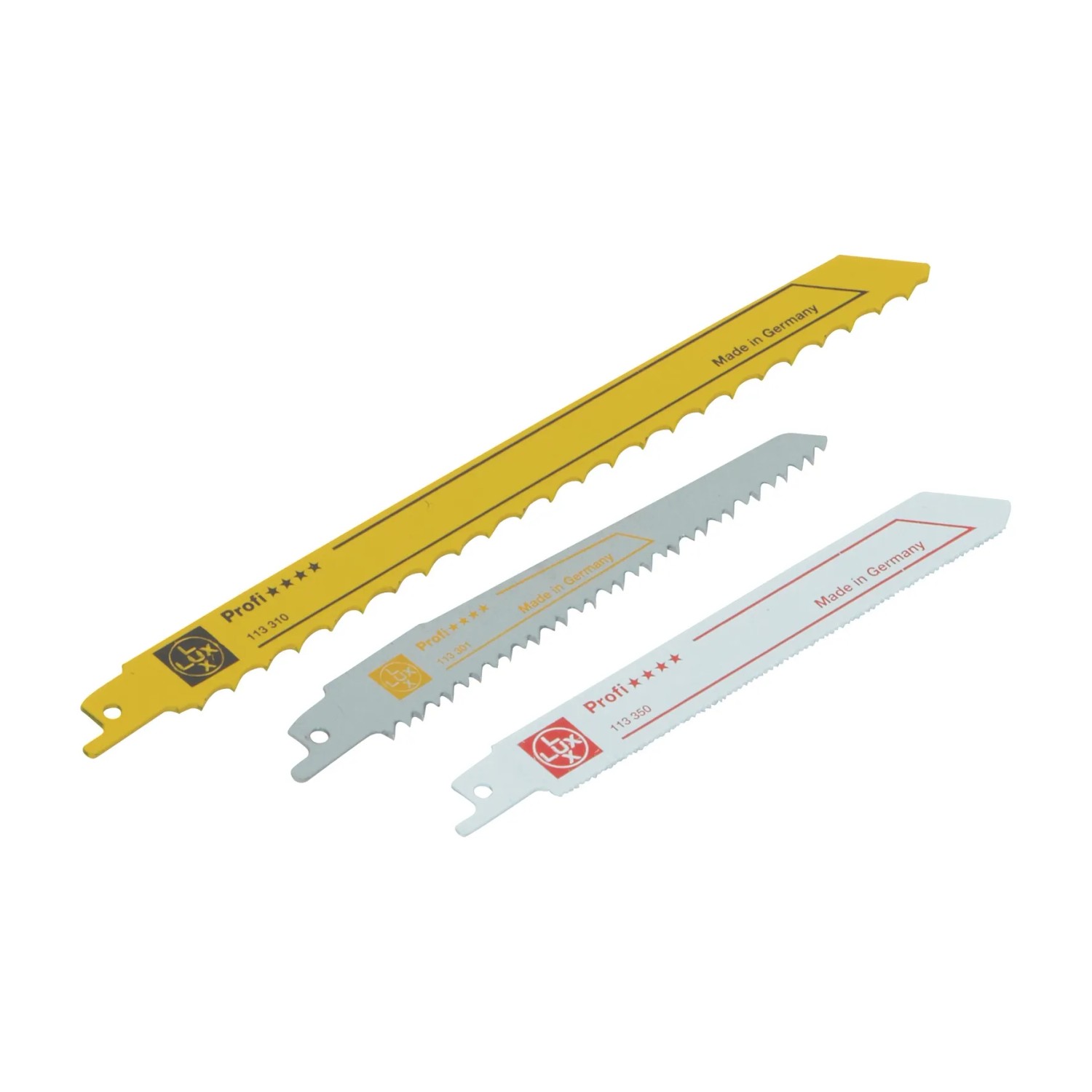 E-shop LUX-TOOLS Súprava pílových listov do píly chvostovky, 3dielna