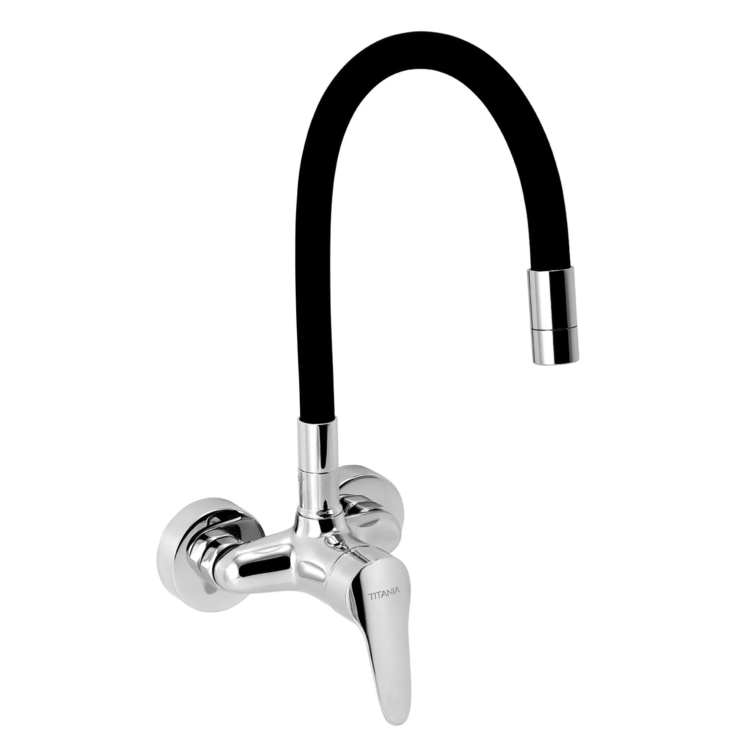 E-shop Titania Drezová batéria 94484,0C s flexi ramenom, čierna, rozstup 100 mm
