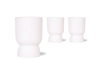 Keramický kvetináč Diabolo biely pr. 9 x 10 cm