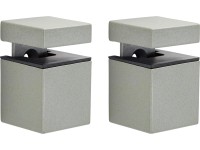 Súprava nástenných držiakov políc Cube Mini, 4-16mm, 10kg, matná strieborná, 2ks Súprava nástenných držiakov políc Cube Mini, 4-16mm, 10kg, matná strieborná, 2ks