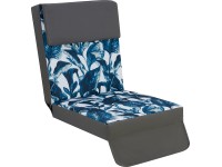 Podsedák pre 4-miestnu hollywoodsku hojdačku Talca, antracit/vzor listov, 1 ks