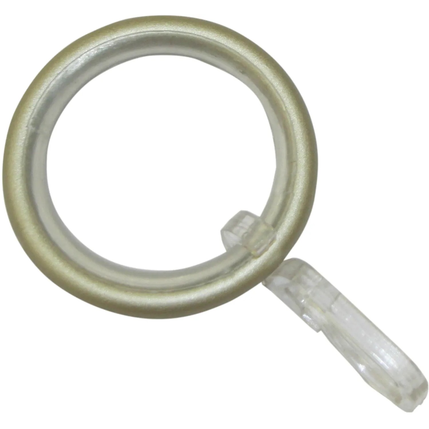 E-shop Gardinia Záclonové krúžky Elba s klznou vložkou odtieň šampanského 12 x 3 cm