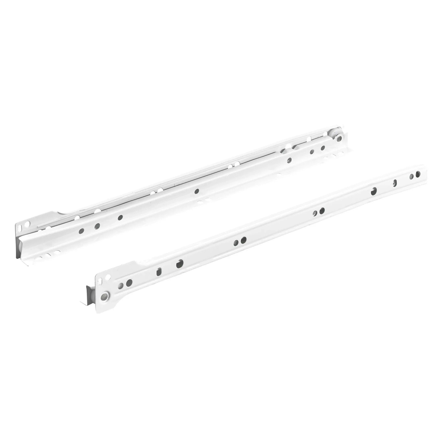 E-shop Hettich Čiastočný rolničkový výsuv FR 302, 12 kg, biela, 400 mm