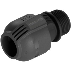Gardena spojka 25 mm x 25 mm s vonkajším závitom pre zavlažovacie systémy.