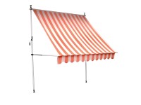 CMI Markíza s padacím ramenom 250 cm x 150 cm krémovo medená