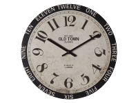 SPLENDID Nástenné hodiny BAILEY, čierna/béžová, pr. 30 x 4 cm