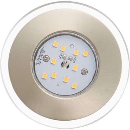 Briloner LED vstavané svietidlo zostava 3 ks matný nikel