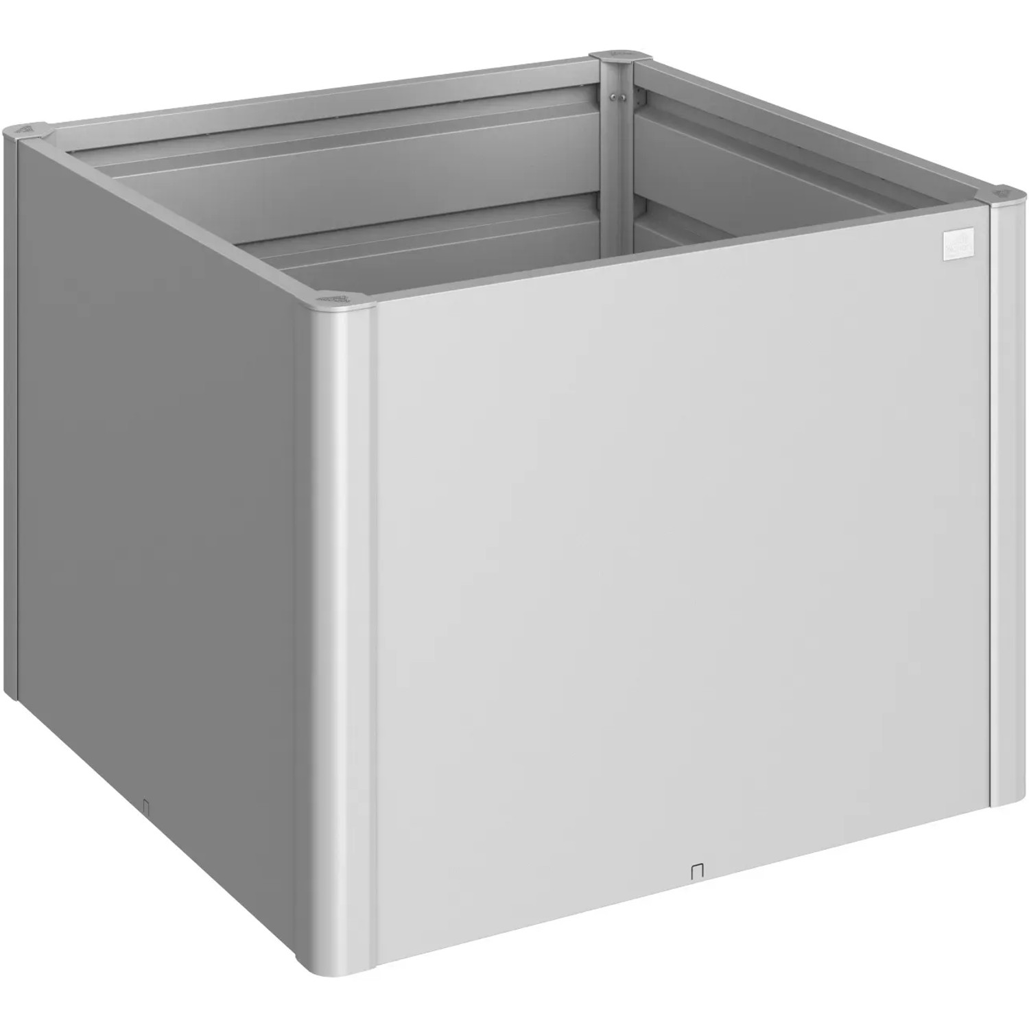 E-shop Biohort Vyvýšený záhon 1 x 1 strieborný, 102 x 102 x 77 cm