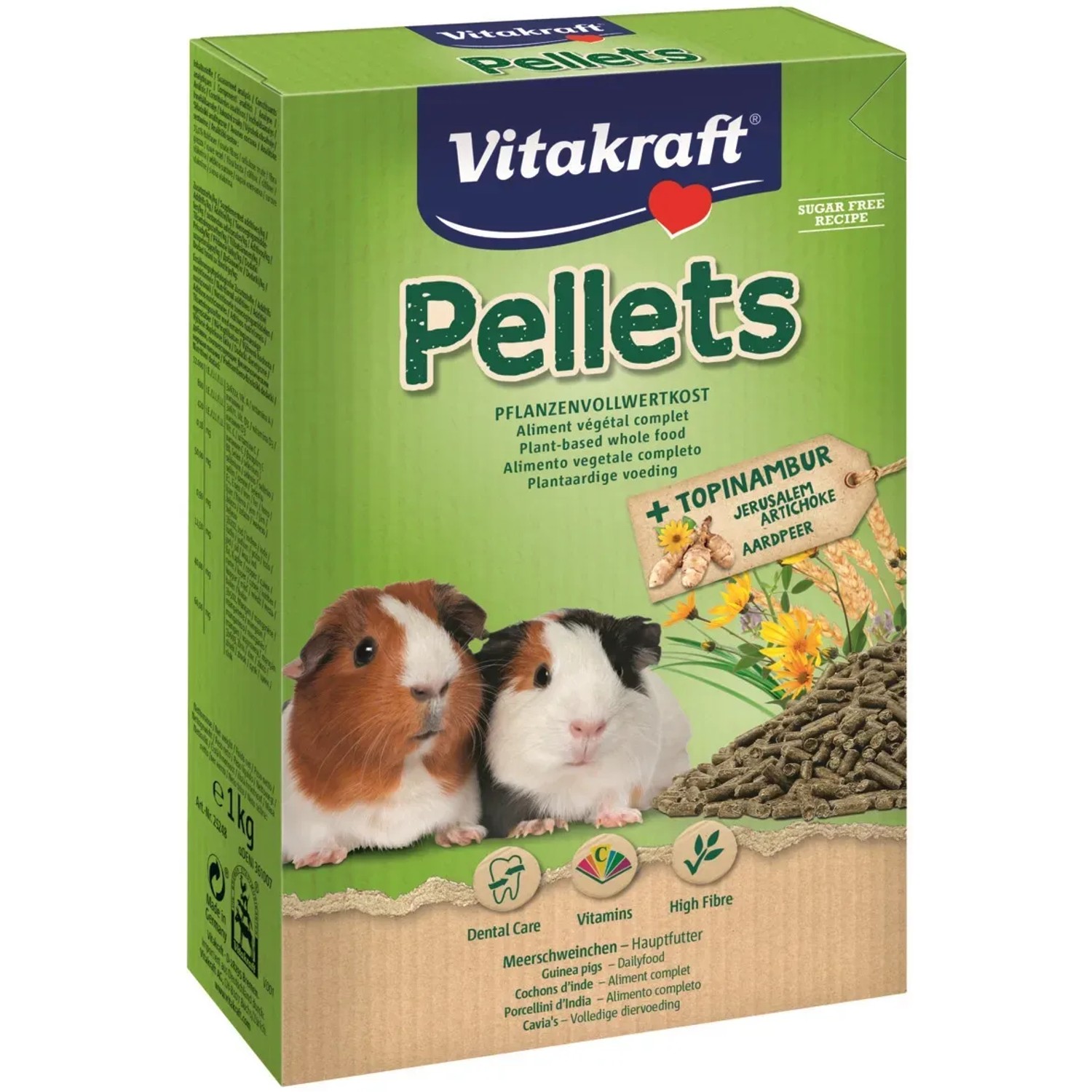 E-shop Vitakraft Kompletné krmivo pre morčatá Pellets 1 kg