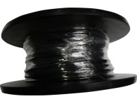 Silový kábel H03VV-F 2x0,75 mm, čierna (cievka) - metráž