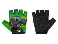 CAPPA Cyklistické rukavice detské, zelená, veľ. 7-8