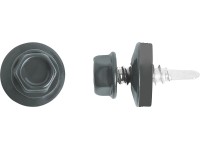 Farmársky skrutka so šesťhrannou hlavou SW8 pozink. čierny 4,8x35 mm, 100 ks