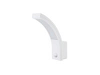 EURAKLES Nástenné LED svietidlo SCHARLEEN SENZOR 10W 800lm IP54 biela 25x18,8 cm