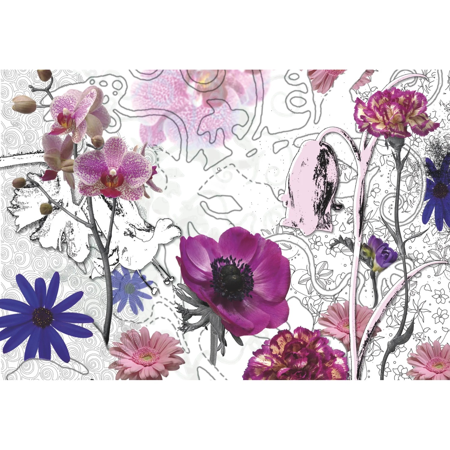 E-shop Komar Fototapeta Purple 368 x 254 cm, 8-dielna