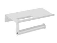 AllStar Nástenný držiak na toaletný papier Walli biely matný s odkladacou plocho AllStar Nástenný držiak na toaletný papier Walli biely matný s odkladacou plocho