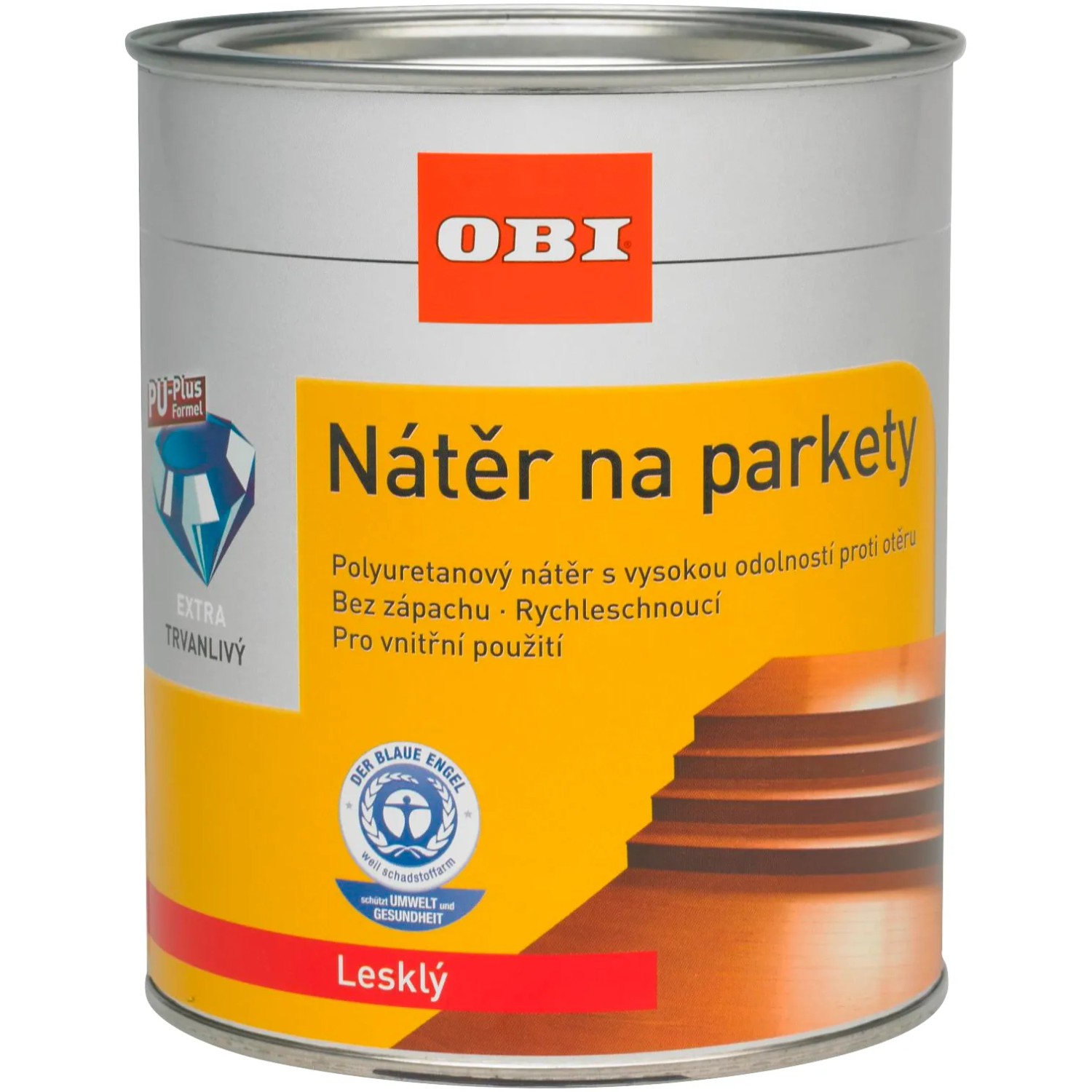 E-shop OBI Náter na parkety lesklý transparentný 2,5 l