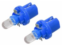 COMPASS Žiarovka 1LED 12V B8,5d modrá, 2 ks