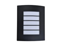 Lutec Vonkajšie nástenné svietidlo SLIM, IP44, tmavo sivá, 23 x 30 x 10 cm