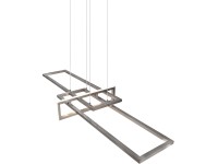 Závesné LED svietidlo Salinas 34 W, 4 200 lm spínač s reguláciou jasu matný nike