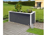 Weka Vyvýšený záhon Herba, antracitová/biela 205 x 80 x 81 cm Weka Vyvýšený záhon Herba, antracitová/biela 205 x 80 x 81 cm