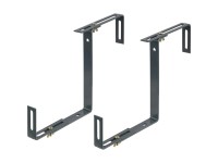 Balkonový držiak kvetinového hrantíka 2D, nosnosť 25 kg, antracitová, 2 ks