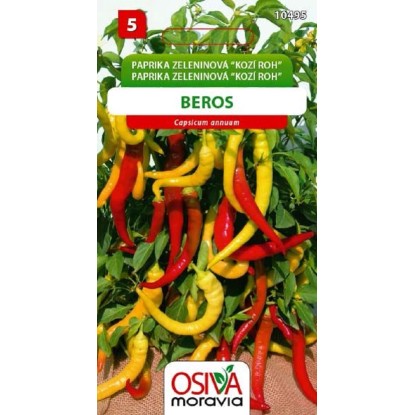 Semienka Paprika zeleninová kozí roh Beros (Capsicum annuum)