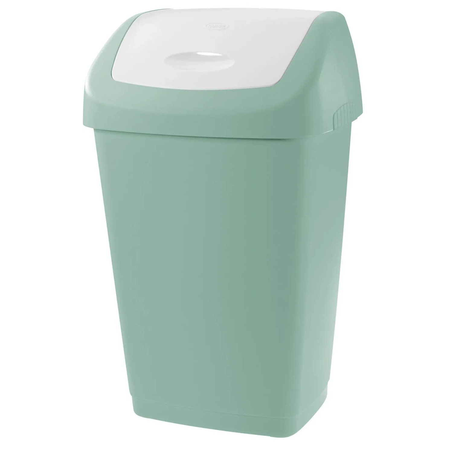 E-shop Tontarelli Odpadkový kôš AURORA Swing Bin zelená/biela, 40 x 32 x 65 cm, 50 l