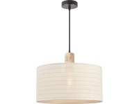 Závesné svietidlo s drevenou aplikáciou