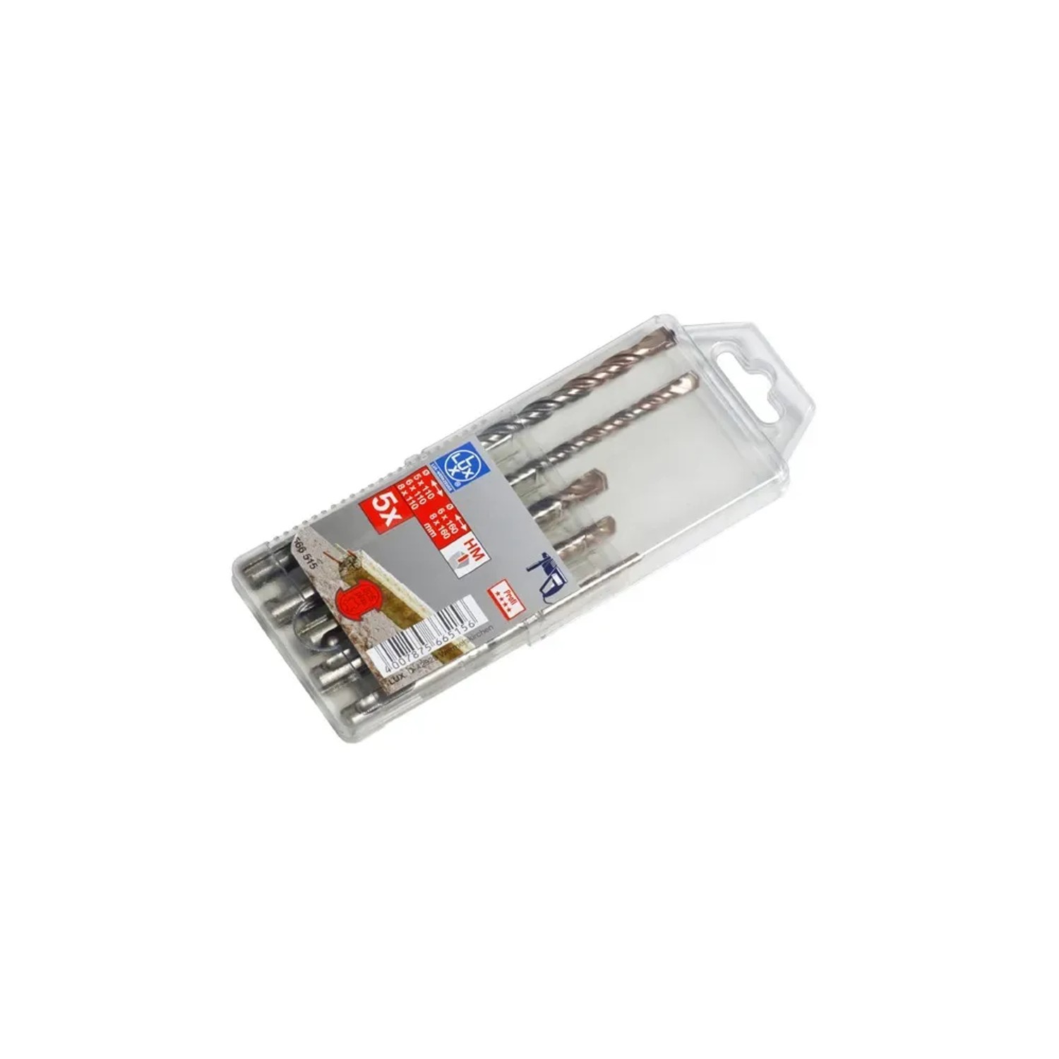 E-shop LUX-TOOLS Súprava vrtákov SDS-Plus 5dielna 5 mm - 8 mm